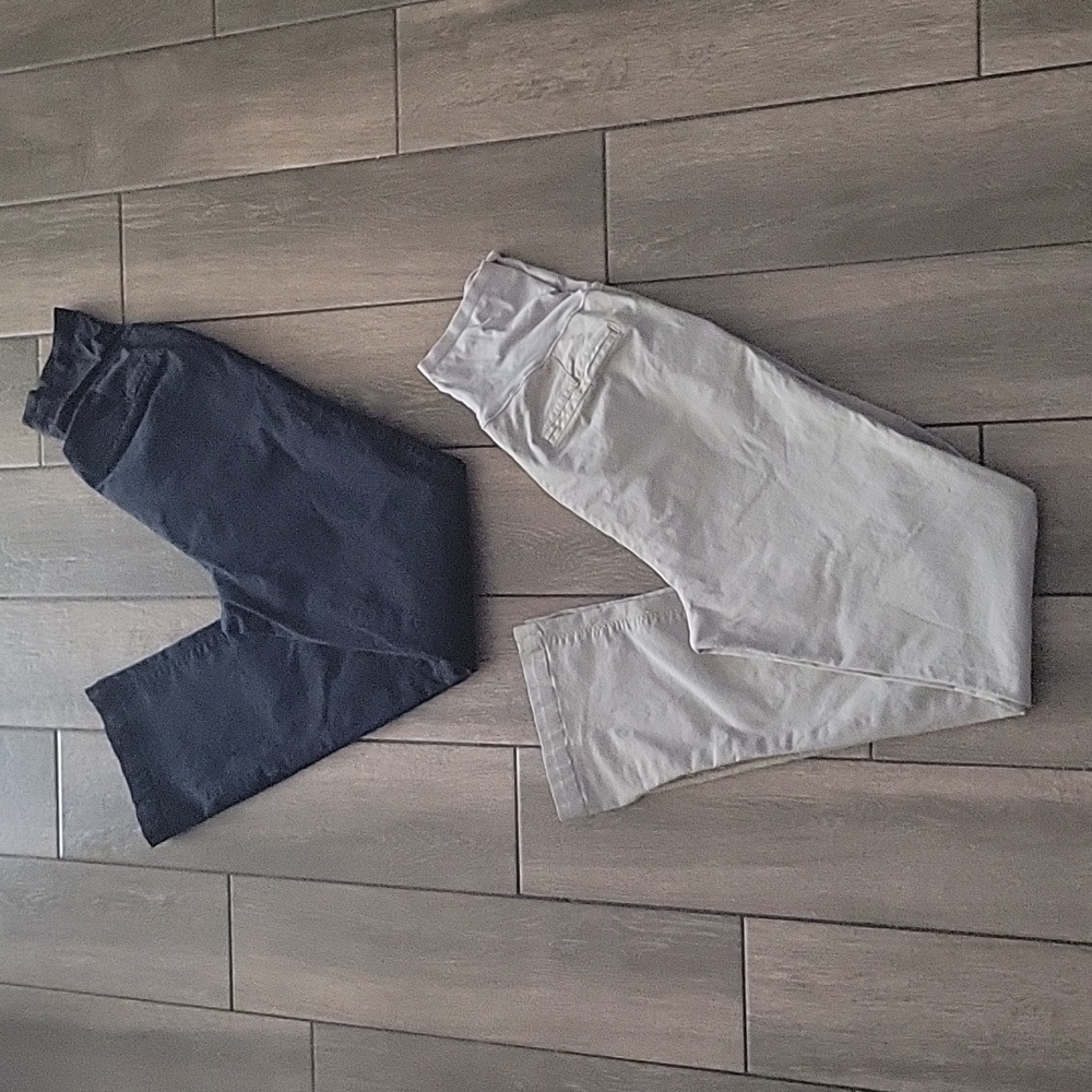 Old Navy Maternity Khaki Boocut Pants - 2 Pairs - Size 8L